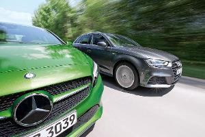 Audi A3, Mercedes A-Klasse, Khlerhaube
