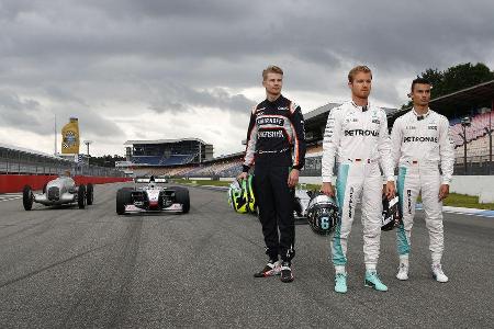 Rosberg, Hlkenberg & Wehrlein - Mercedes Track Day - Hockenheim - 28. Juni 2016