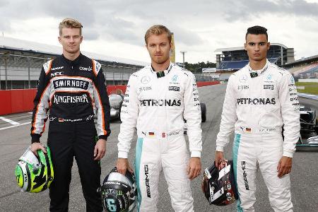 Rosberg, Hlkenberg & Wehrlein - Mercedes Track Day - Hockenheim - 28. Juni 2016