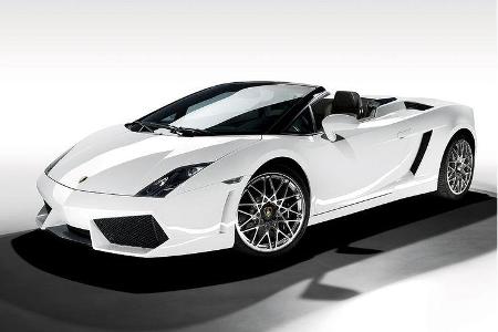 ... Stellglieder für die Eröffnung des Gallardo 560-4 Spyder.
