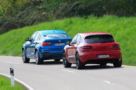 BMW X4 M40i, Porsche Macan GTS, Heckansicht