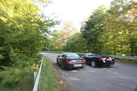 BMW 650i, Jaguar XK 5.0 V8 Portfolio, Heck