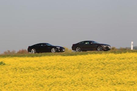 BMW 650i, Jaguar XK 5.0 V8 Portfolio, Seitenansicht