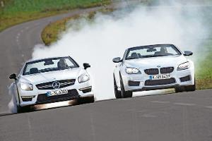 BMW M6 Cabrio gegen Mercedes SL 63 AMG