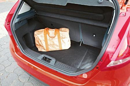 Ford Fiesta, Kofferraum