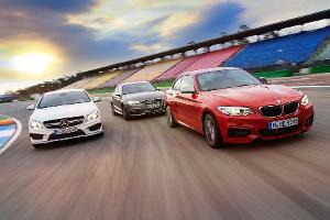 BMW M235i gegen Audi S3 und Mercedes CLA 45 AMG