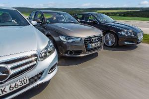 Audi A6 3.0 TFSI, Jaguar XF 3.0 V6 und Mercedes E 400