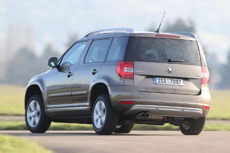 Skoda Yeti 2.0 TDI 4x4, Heckansicht