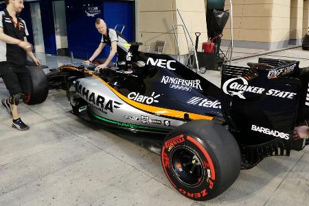 Force India - Formel 1 - GP Bahrain - 31. Mrz 2016