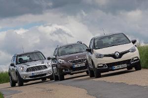 Peugeot 2008, Renault Captur, Mini Countryman