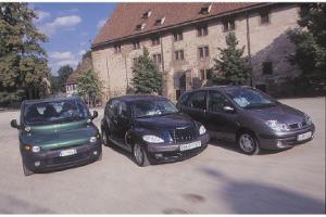 Chrysler PT Cruiser 2.0, Fiat Multipla 100 16 V, Renault Scénic 2.0 16&nbsp;V
