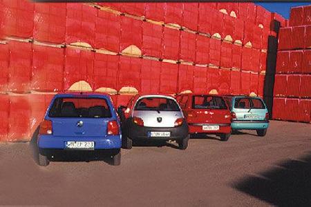 Daewoo Matiz 0.8, Ford Ka 1.3, Renault Twingo 1.2, VW Lupo 1.0 Daewoo Matiz 0.8, Ford Ka 1.3, Renault Twingo 1.2, VW Lupo 1.0