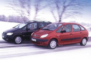 Doppeltest Citroën Xsara Picasso 1.8i 16 V gegen Opel Zafira 1.8 16 V