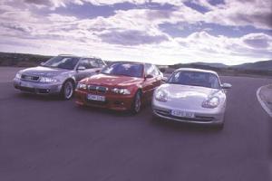 Audi RS4 Kombi, BMW M3 Coupé, Porsche 911&nbsp;Carrera