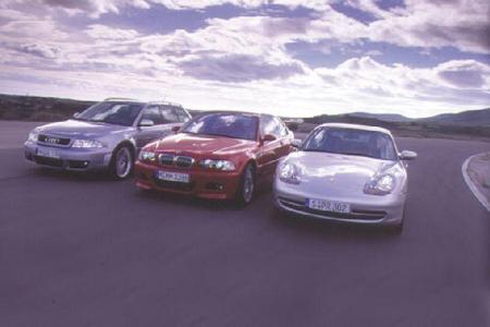 Audi RS4 Kombi, BMW M3 Coupé, Porsche 911 Carrera Audi RS4 Kombi, BMW M3 Coupé, Porsche 911 Carrera