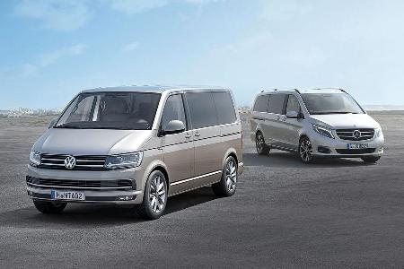 VW T6 Multivan, Mercedes V-Klasse, VW T6 Multivan, Mercedes V-Klasse,