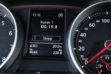 VW Golf GTI, Bordcomputer, Rundenzeit