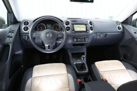 VW Tiguan 2.0 TDI 4Motion, Cockpit, Lenkrad