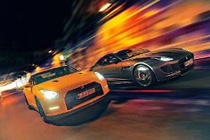 Jaguar F-Type R AWD Coupé vs. Nissan GT-R