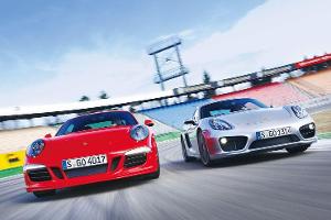 Porsche Cayman S und Porsche 911 S im Test