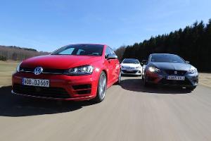 Opel Astra OPC, Seat Leon SC Cupra 280, VW Golf R
