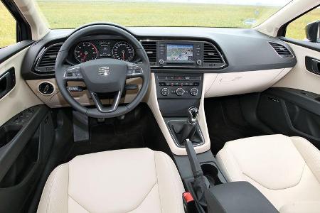 Seat León 1.4 TSI, Lenkrad, Cockpit