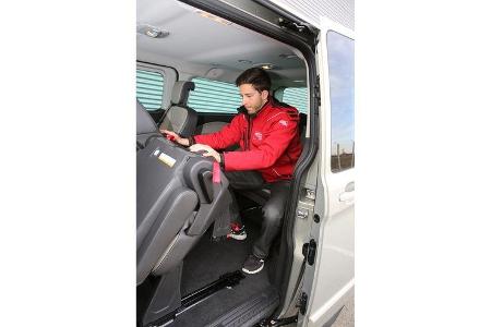Ford Tourneo Custom, Rücksitz, Umklappen