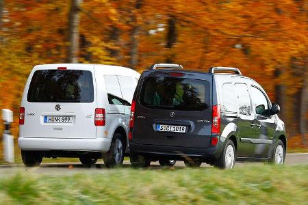 12/2012 ams27/2012, Vergleichstest Mercedes Citan 109 CDI VW Caddy 1.6 TDI Trendline
