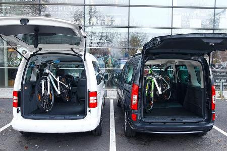 12/2012 ams27/2012, Vergleichstest Mercedes Citan 109 CDI VW Caddy 1.6 TDI Trendline, Kofferraum