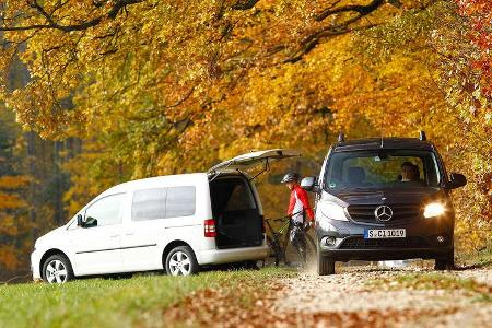 12/2012 ams27/2012, Vergleichstest Mercedes Citan 109 CDI VW Caddy 1.6 TDI Trendline