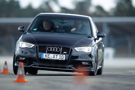 Den Slalom absolvierte der Abt-Audi mit 66,7 km/h.