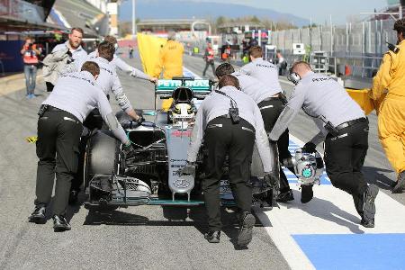 Lewis Hamilton - Mercedes - Barcelona - Formel 1-Test - 1. Mrz 2016