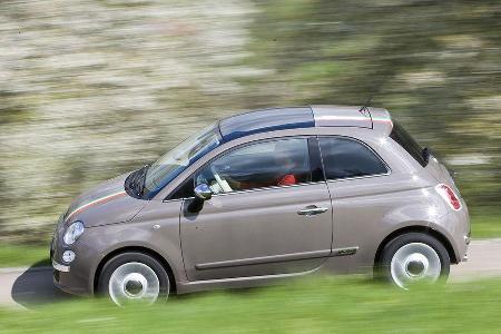 Die klassische Fiat 500-Linie fordert Abstriche bei Ãbersicht und Raumangebot.