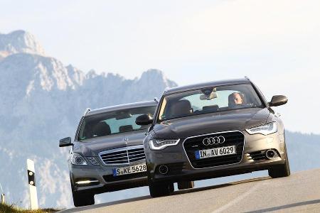 Mercedes E 350 T, Audi A6 Avant 3.0 TFSI