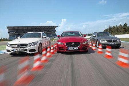 BMW 320d, Jaguar XE 20d, Mercedes C 250 d BMW 320d, Jaguar XE 20d, Mercedes C 250 d