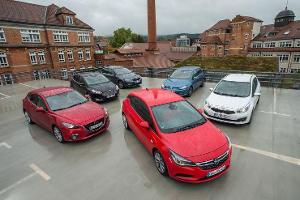 Opel Astra, Focus, Cee’d, Mazda 3, Octavia, Golf