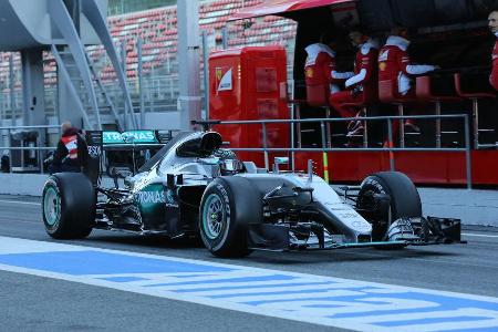 Nico Rosberg - Mercedes - Barcelona - Formel 1-Test - 1. Mrz - 2016