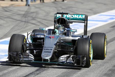 Nico Rosberg - Mercedes - Barcelona - Formel 1-Test - 1. Mrz 2016
