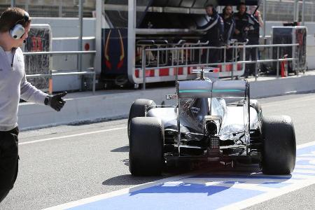 Lewis Hamilton - Mercedes - Barcelona - Formel 1-Test - 1. Mrz 2016