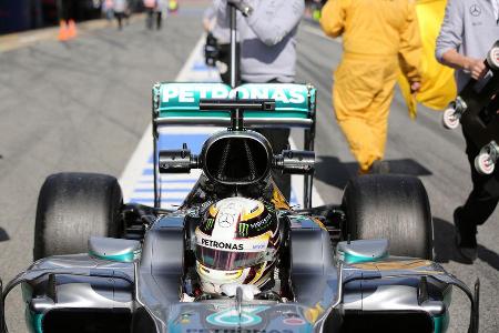 Lewis Hamilton - Mercedes - Barcelona - Formel 1-Test - 1. Mrz 2016