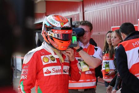 Kimi Rikknen - Ferrari - Barcelona - Formel 1-Test - 1. Mrz 2016