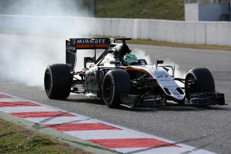 Nico Hlkenberg - Force India - Barcelona - Formel 1-Test - 1. Mrz 2016