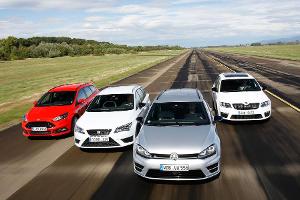 Ford Focus ST Turnier, Seat Leon St Cupra 280, Skoda Octavia RS 230 Combi, VW Golf R Variant