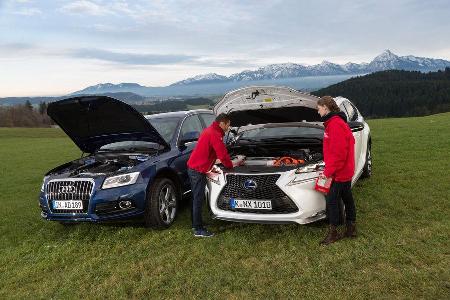 Audi Q5 2.0 TFSI Quattro, Lexus NX 300h E-Four F SPORT, Motoren