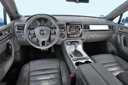 VW Touareg 3.0 TDI, Cockpit, Lenkrad