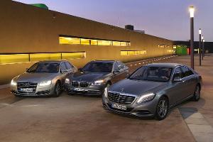 Mercedes S-Klasse gegen Audi A8 und BMW 7er