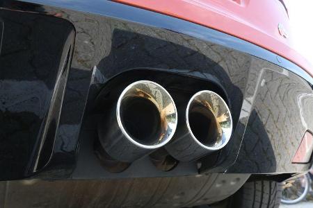 Jaguar F-Type V6 S, Endrohre, Auspuff