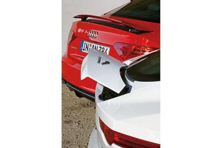 Audi RS5 Coupé, Jaguar F-Type S Coupé, Heckspoiler