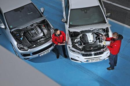 BMW X6 M50d, Porsche Cayenne S Diesel, Motor