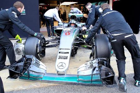 Mercedes - S-Schacht - F1-Test - Barcelona 2016